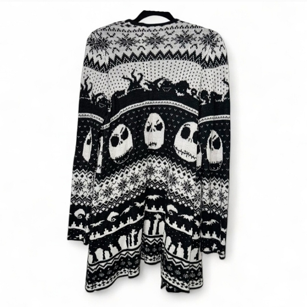 🎉HP🎉 Torrid Nightmare Before Christmas Open Front Cardigan 💀 sz 4 - Picture 4 of 4